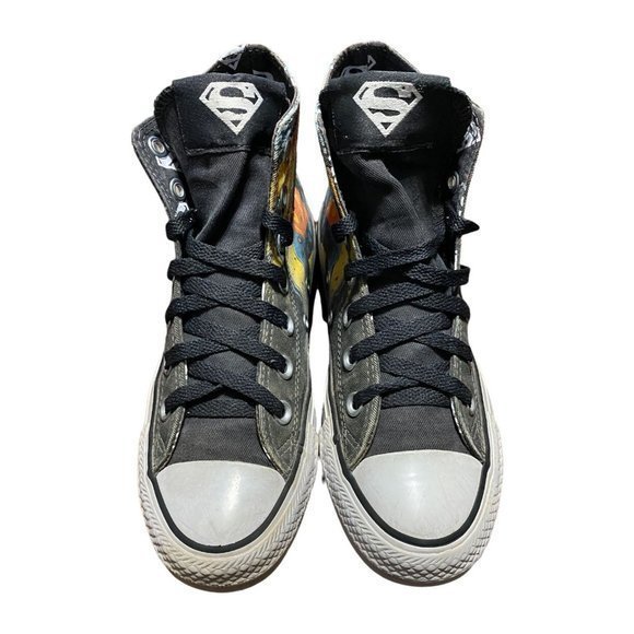 Converse All Star Hi DC Comics Superman 11389C High Top Black Women’s Size 6 - Picture 3 of 10